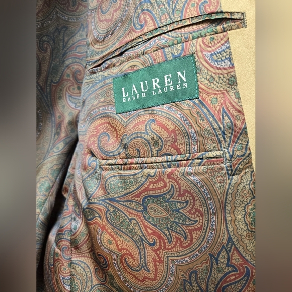 Ralph Lauren Men’s Suede Jacket blazer Size Large - Picture 9 of 11